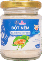 Bột nêm vị Cá hồi và Hạt sen cho bé ăn dặm hũ 60g